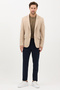 Alfonso Men's Cotton Stretch Fabric Slim Fit Knitted Stretchy Mono Collar Sports Blazer Jacket - 8