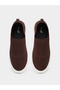 Brown Knit Slip-On Sneakers - 5