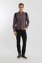 Long Sleeve Snap Fastener Stretch Fabric Koton Men's Shirt Rotation Print - 2