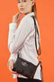 Helenas Women's Black Shoulder Bag with Rope Charm Shoulder Strap and Zipper - 4