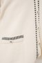 Women's Embroidered Knitwear Cardigan Trousers Two-Piece Set 15963 - Ecru - 5