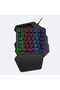V500 One-Handed 35-Key Keyboard with Built-in USB Converter Back Light