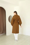 Balloon Sleeve Lined Stamp Coat - 7