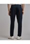 Solid Tapered Fit Trousers with Button Closure - 5