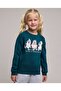Printed Sweatshirt with Crew Neck and Long Sleeves