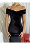 Velvet Long Length Back Slit Women's Special Occasion Vinoire Dress with Drape Neckline - 6