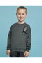 Printed Sweatshirt with Crew Neck and Long Sleeves - 2