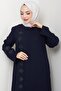 جلد مطرز باللون الأزرق الداكن HM2849 - 6