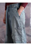 Men Light Wash Blue Denim Baggy Jeans - 6