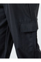 Black Solid Cargo Joggers - 4