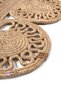 Wicker Jute Hand Knitted Bohemian Rug Oval Jute Carpet Balcony Mat - 5