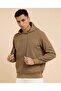 Textured Hoodie with Long Sleeves - 4