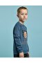 Printed Sweatshirt with Crew Neck and Long Sleeves - 3