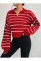 WOMEN'S STRIPED KNITWEAR SWEATER - 5