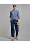 Plaid Lounge Pants with Drawstring Waist