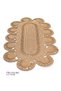 Wicker Jute Hand Knitted Bohemian Rug Oval Jute Carpet Balcony Mat - 7