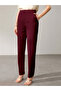 Burgundy Solid Skinny Pants - 4