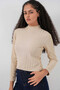 Women's Beige Half Fisherman Front Stone Body Hzl25W-Bd19221 - 2
