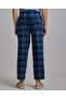 Plaid Lounge Pants with Drawstring Waist - 4