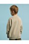 Applique Sweatshirt with Crew Neck and Long Sleeves - 5