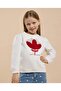Embroidered Sweatshirt with Crew Neck and Long Sleeves