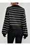 WOMEN'S STRIPED KNITWEAR SWEATER - 4
