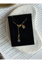 Stainless Steel R Letter Heart Lusso Necklace - 2