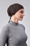 Women's Hijab Lycra Combed Cotton Seamless Non-Slip Plain Laced Bonnet - 3