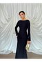 Sleeve Button Detail Bell-Leg Fitted Long Height Casual Special Occasion Marbella Women's Dress - 4