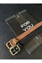 2-Piece Suede Corner Buckle Women's Belt, Trouser Belt, Coat Belt, Dress Belt - 3