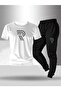 Unisex Printed Modern Oversize Sports Special Design Tracksuit Set - 6