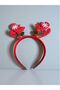 Christmas Crown Red Sequin Berry Snowflake Deer Christmas Crown - 3