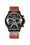 Men's Leather Chronograph Wrist Watch 8329