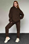 Women's 3-Ply Oversize Cap Hooded Elasticated Tracksuit Set
