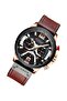 Men's Leather Chronograph Wrist Watch 8329 - 2
