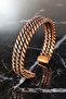 Women's Copper Bracelet - Three Row Dotted Twisted Copper Bracelet Metal Box - 3