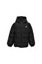 Sonne Warm Material with Fleece Inside Woven Long Children's Coat Black