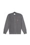 Boy's Gray Melange Zippered Knitwear Cardigan 50311625-Vr086