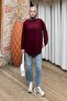Basic Sweat Claret Red