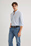 Striped Men's Long Sleeve Shirt M0211402-88654 - 2