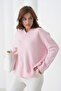 Women's V-Neck Soft Textured Oversized Knitwear Sweater