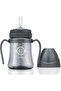 Spill Proof Magic Sippy Cup with Straw & Handle, PPSU, BPA Free, 6 oz (Charcoal)