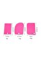3-Piece Hard Plastic Dough Scraper Set – Pink Dough Scraper and Shaper - 3