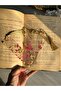 4 Pieces of Real Dried Flowers with Gold Leaf Plastic Bookmark - 5