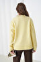 Women's V-Neck Soft Textured Oversized Knitwear Sweater - 6