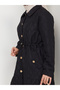 Women's Quilted Jacket Coat with Pockets - 7