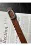 Let O Letter Patterned Women's Silver Buckle Belt Jacket Belt Dress Belt Trouser Belt - 3
