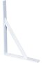 Heavy Duty Shelf Brackets Tripod Triangle L Brackets 2pcs White (13x20 INCH)