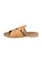 Genuine Leather Tan Women's Slippers - 3