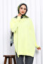 Yellow Crew Neck Cold Thread Knitwear Tunic - 3